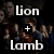 A static image shows a crowd scene with text overlays: 'Lion' and '+' above 'Lamb', an equals sign, and red text reading 'Lochness Monster'.