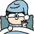 Animated cartoon character in blue pajamas and sleep mask lying in bed, transitioning from awake to sleeping with closed eyes and yellow snore symbols.