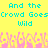 Pixelated cyan text on yellow background reads "And the Crowd Goes Wild" with pink pixelated crowd below.