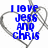 Blue pixelated text over gray heart outlines on white background, with partial text visible.