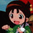 A pixelated anime-style character with brown hair and green clothing appears on the left side of a contact sheet, while the right side displays stylized text "Anime IM" and "com" against a black background.