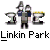 Animated contact sheet of Linkin Park-themed AIM buddy icons showing character groupings, winged figures, and text variations across 7 frames.