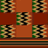 Static pixel grid with alternating brown and green sections containing black-and-white striped patterns.