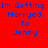 Red background with blue pixelated text reading "Im Getting Marryed To Jenny" in four lines.