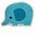 A pixelated blue elephant icon with a dark eye and ear, next to text reading "50 dang cute!" in matching blue lettering.