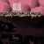 A static pixelated image with a pink background, dark lower section, and a central light square surrounded by greenish-brown horizontal banding.