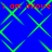 Blue background with green diamond-shaped lines forming a repeating pattern, overlaid by red text reading "i am inlove i am inlove" across two horizontal bands.