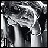 A black-and-white animated sequence shows a person with long hair covering their face, with pink text appearing sequentially across frames.