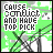 Green background with black X shapes and white text reading "CAUSE CONFLICT AND HAVE TOP PICK" where the 'O' in 'CONFLICT' changes from green to light gray across frames.