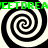Four black-and-white spiral patterns arranged in a with green text reading 'SWEETDREAM' repeated horizontally across the top and bottom