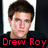 six identical pixelated headshots with red text overlays, each showing a young man in a black shirt against a white background