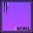 Pixelated purple icon with 'RACHEL' text and animated falling dots