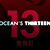 A static image with large red numerals '13' on a dark red background, featuring a horizontal glitch effect with light blue and white pixelation across the middle.