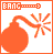 Pixelated orange bomb icon with a fuse and explosion, labeled 'BANG' in white text on an orange rectangle above.