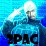 Pixelated static image of a person with light hair wearing dark clothing against blue gradient background, with large black text at bottom.