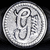 A pixelated contact sheet showing two frames of an animated icon with a silver coin on the left and bold white text reading "DIP SHIT KILLA" on the right against a black background.