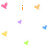 Pixelated icon with orange text 'i' and 'LOVE' at top, 'HOLLISTER' at bottom, scattered multicolored hearts on white background.