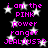 Black background with white stars and pink text reading "i am the PINK power ranger JEALOUS??" repeated in a pattern