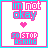 A 3x3 contact sheet of nine animated frames showing a pixel art icon with pink and cyan text reading "i'm not okay" above a heart symbol that changes shape, followed by blue text reading "so stop asking" on a white background.