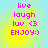 Pixelated text in pink on a gradient background with four identical showing 'live laugh luv <3 ENJOY:)'