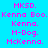 Pixelated text list on cyan and green backgrounds with pink lettering, showing variations of 'MKSD.', 'Kenna Boo.', 'Kenna.', 'M-Dog.', 'McKenna.'.
