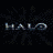 Pixelated Halo-themed buddy icon with multiple showing game titles, character helmets, and a swirling effect