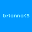 Pixelated text 'brianna<3' on a blue background with varying light effects across four views.