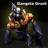 Pixelated character in orange and blue armor with a helmet, crouching against dark background; text above reads 'Chengdu Chrome' in white.