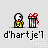 Pixel art animation of a character with white hair and yellow clothing interacting with a red-and-white striped gift box, showing sequential hand movements.