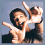 A four- shows a person making gestures and expressions, with one displaying text