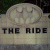 A pixelated image shows a light-colored, rounded shape above the text 'THE RIDE' in dark block letters on a muted background.