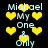 Pixelated text and yellow hearts on black background, with repeated phrases and heart positions changing across frames.