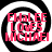 Four identical circular frames with black-and-white spiral patterns contain red text reading "EMaLEE LOVES MICHAEL" in pixelated font.
