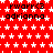 Red background with white star pattern, repeated text "rwarr3 adrianna" in black pixelated font across multiple , gray rectangular overlay in bottom-right corner