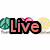 Pixelated with 'Live', 'Laugh', 'Love', and 'Peace' text over colorful backgrounds including peace signs and hearts