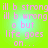Pixelated pink text on gradient green-to-cyan background reads 'ill b strong ill b wrong o but life goes on...' in four identical