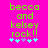 Bright pink background with green pixelated text reading 'becca and kelsey rock!!' and a of five pixelated stars below