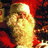 Pixelated Santa Claus image with red text stating 'I don't think the cookies will fit through my beard. And reach my mouth.'