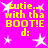 Bright pink background with yellow text reading "cutie...with tha BOOT!E d:" and white star shapes, some of which are animated.