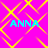 A static image with a bright pink background overlaid with a yellow geometric pattern and four instances of the text 'ANNA' in cyan