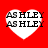Four heart-shaped icons with 'ASHLEY' text on red background, each showing different pixelation levels.