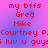 Pixelated red text on a pink-to-blue gradient background displays repeated names and phrases in four identical quadrants.