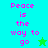 Pixelated text 'Peace is the way to go' on cyan and green backgrounds with star symbols, animated between two color variations.