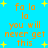 Pixelated orange text on bright blue background with yellow starbursts, repeating 'fa la la you will never get this' in a pattern
