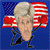 Pixelated cartoon figure with light brown hair against a blue background with red and white stripes, holding a green checkmark with 'YES!' text.