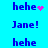 Blue pixelated text on cyan background with pink heart and sparkles animating near 'hehe' phrases, two of repeated text