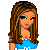 Pixel art contact sheet showing three frames of an animated icon featuring a cartoon woman and text about dating preferences.
