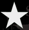 Animated sequence of star-shaped icons in white and gray tones against a black background with subtle dark patterns.