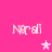 Pixelated pink background with four 'Nerdi' text instances and three star symbols in varying positions across frames.