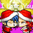 Pixelated anime-style icon shows two characters in red Santa hats kissing under a yellow star with 'I Love You Forever' text.